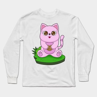 Cat Cookie Long Sleeve T-Shirt